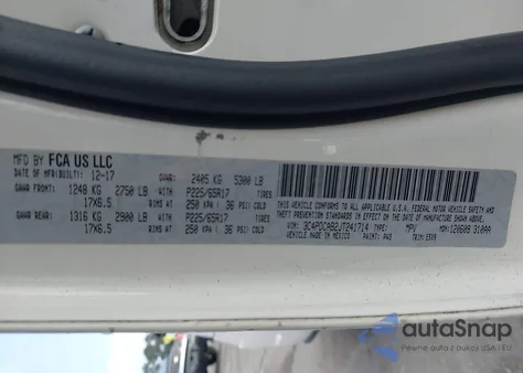 2018 Dodge Journey Se из США, поврежденный, VIN 3C4PDCAB2JT241714